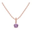 October Birthstone Silver Necklace SPE-5708
